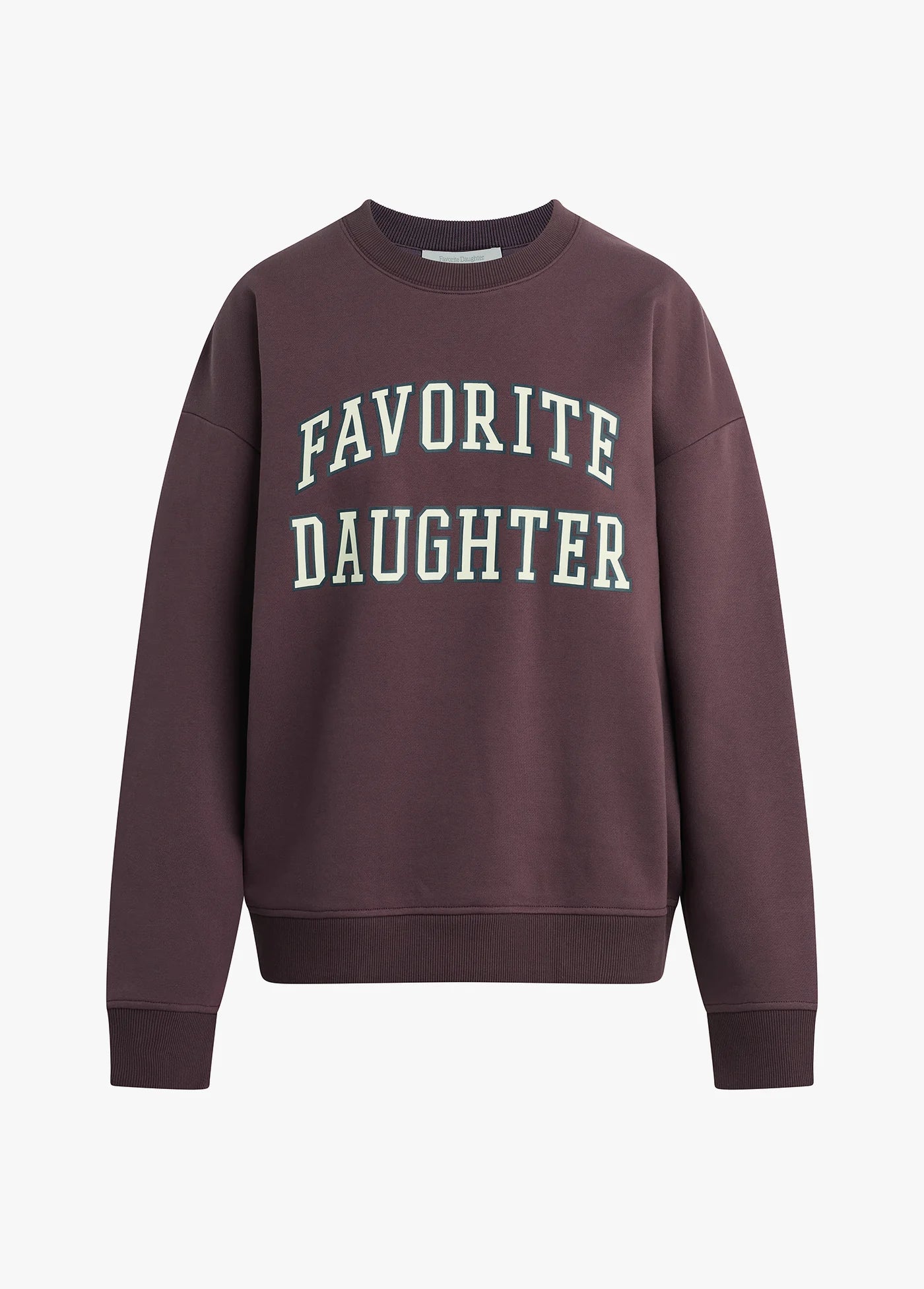 The Collegiate Logo Sweatshirt - Burgundy - Favorite Daughter