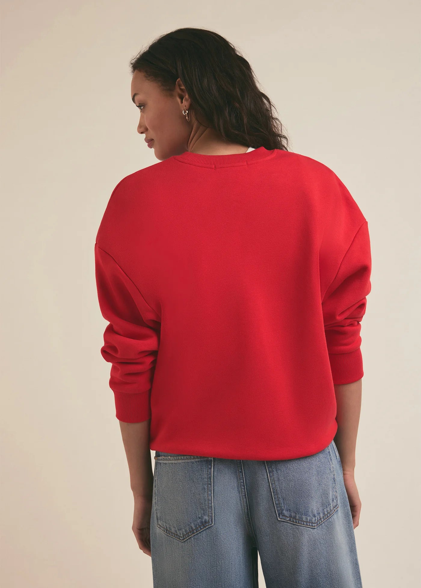 The Collegiate Logo Sweatshirt - Red - Favorite Daughter