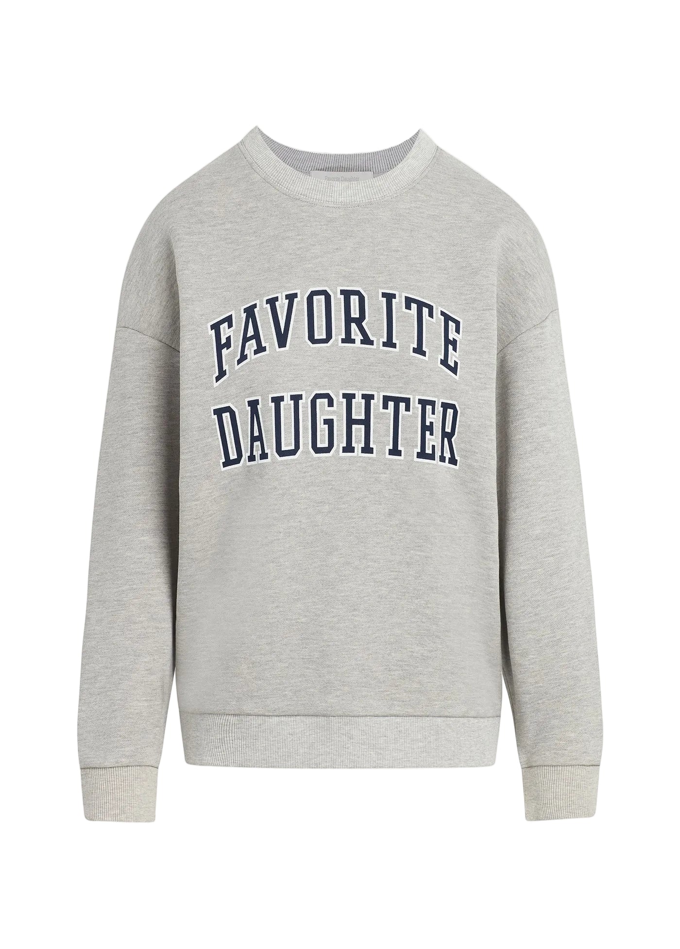 The Collegiate Sweatshirt - Grey/Navy - Favorite Daughter