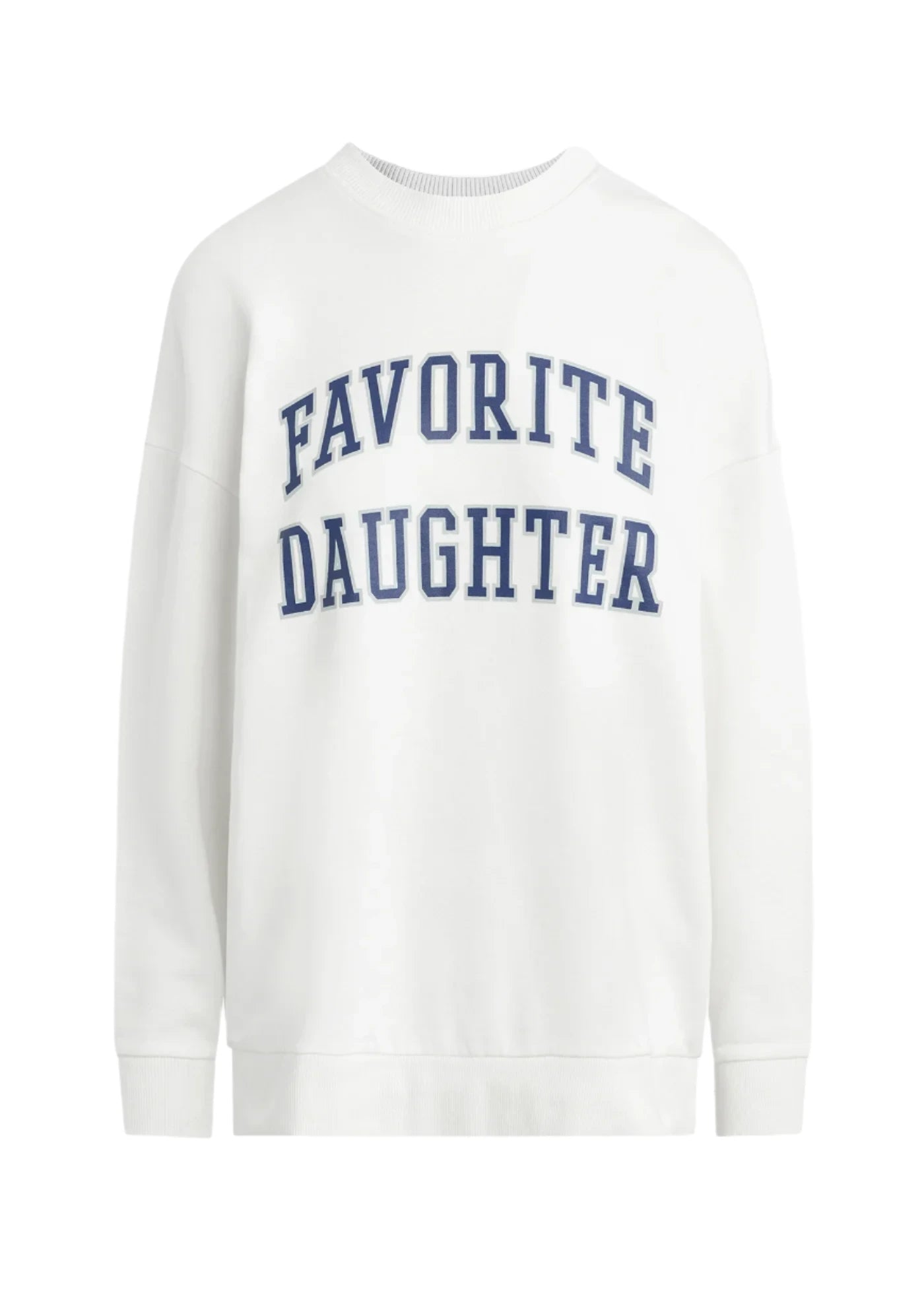 The Collegiate Sweatshirt - White - Favorite Daughter