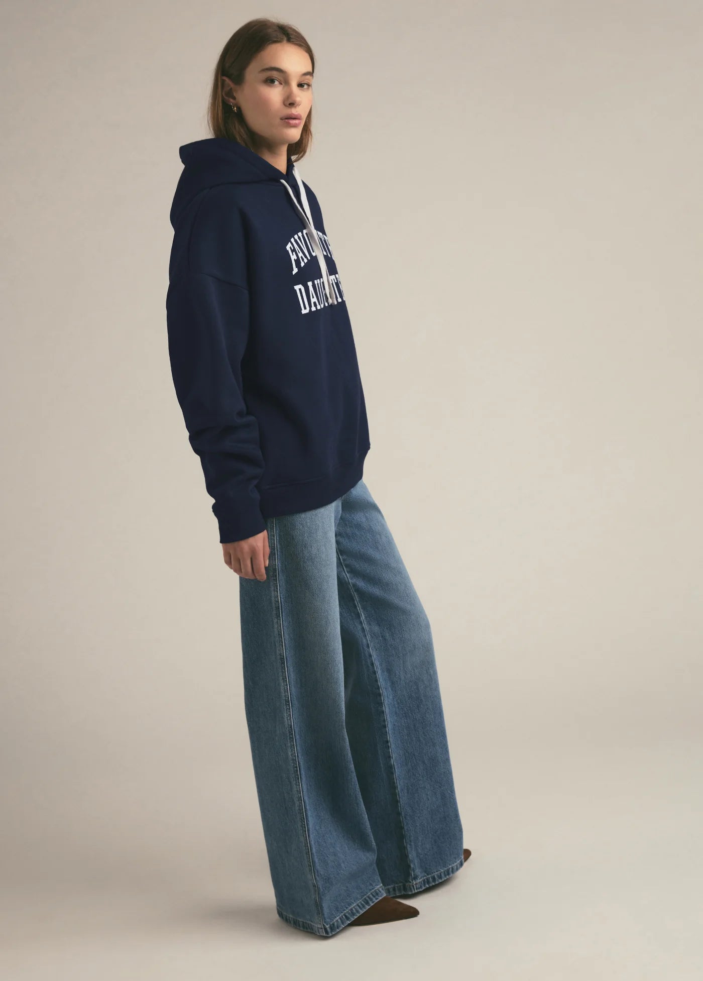 The Collegiate Hoodie - Navy - Favorite Daughter