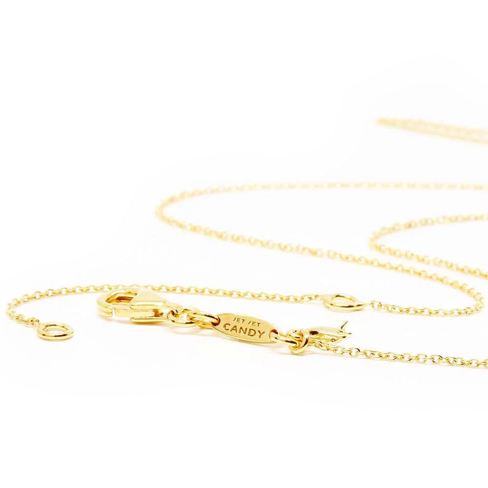 Cable Chain Necklace (16 - 18 in) - Gold Vermeil - Jet Set Candy