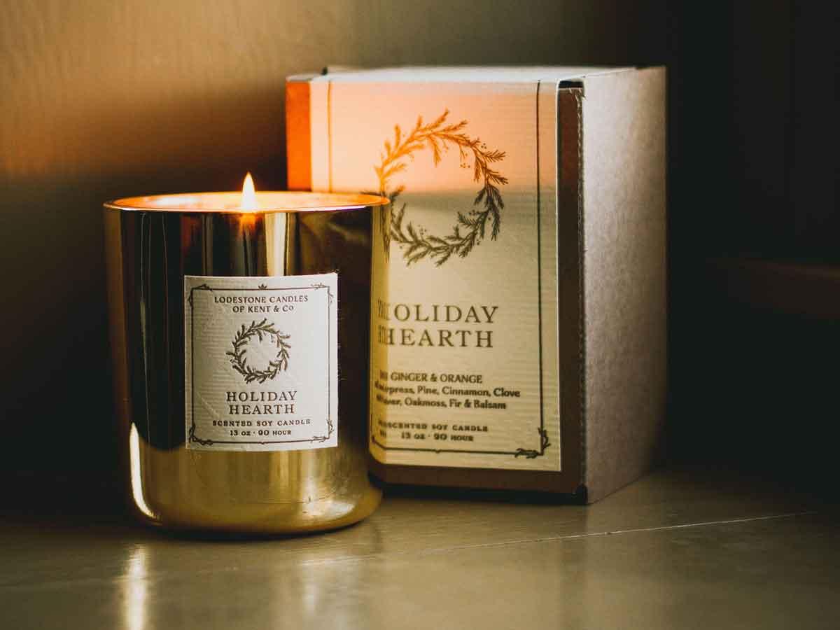 Holiday Hearth Candle - Lodestone Candles