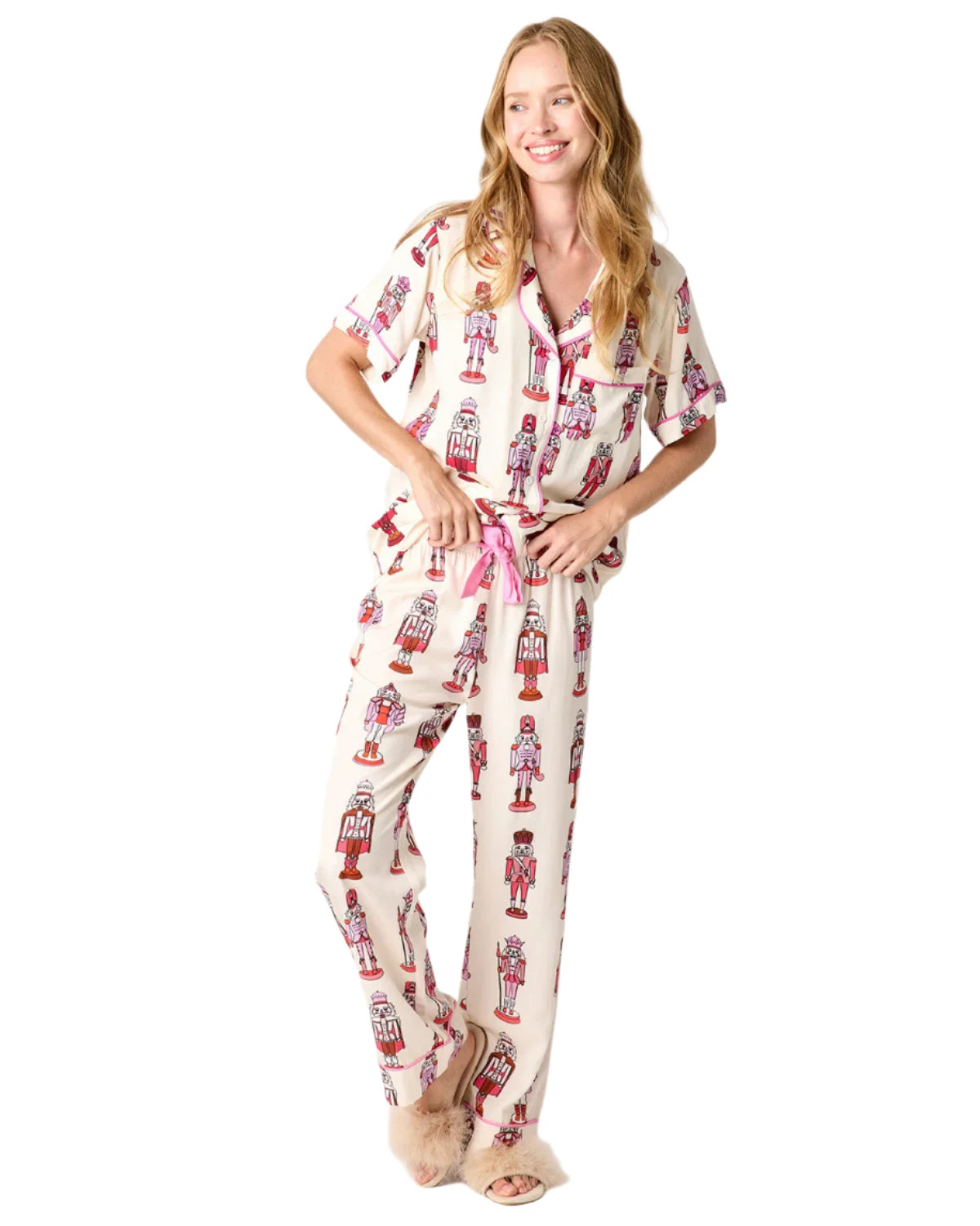 Holiday March Pajama Pants Set Nutcracker - Katie Kime