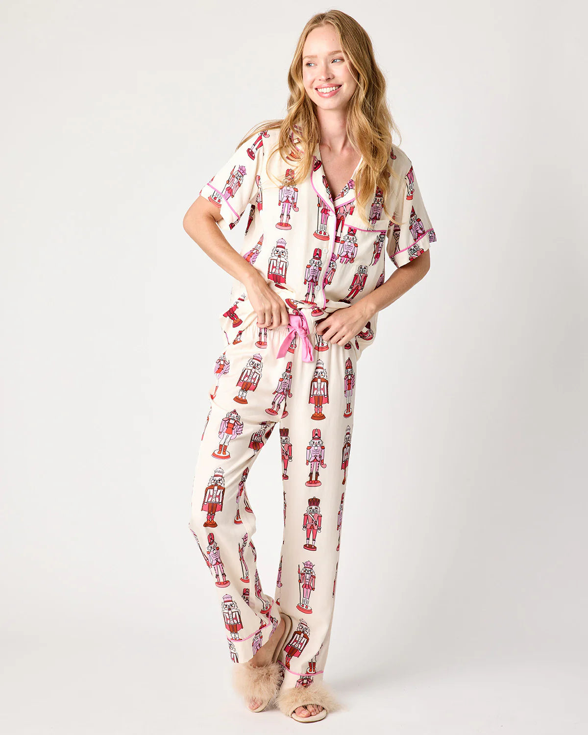 Holiday March Pajama Pants Set Nutcracker - Katie Kime