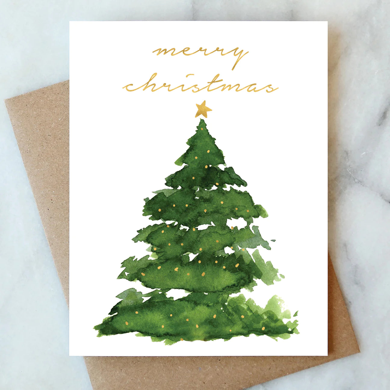 Merry Christmas Tree Card - Box Set of 6 - Abigail Jayne Design