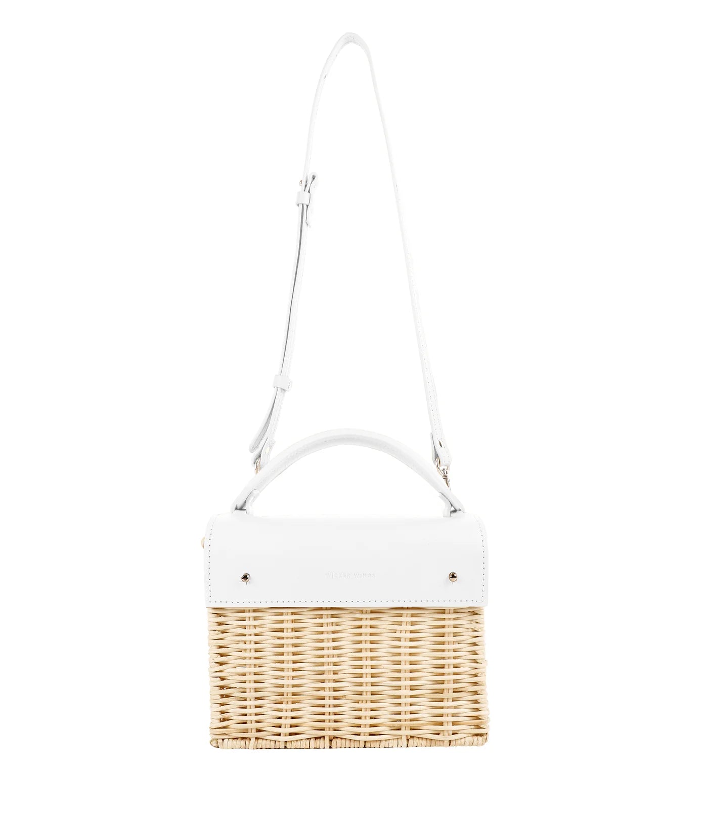 White Natural Kuai Bag - Wicker Wings