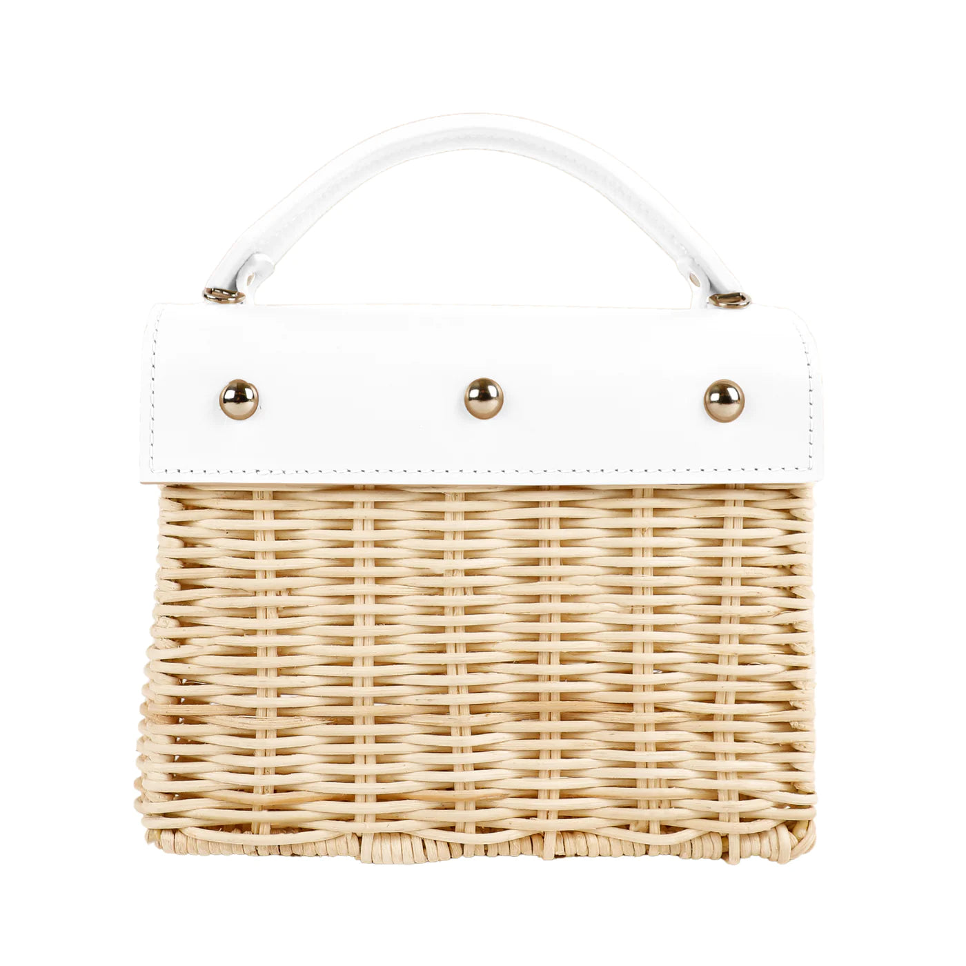 White Natural Kuai Bag - Wicker Wings