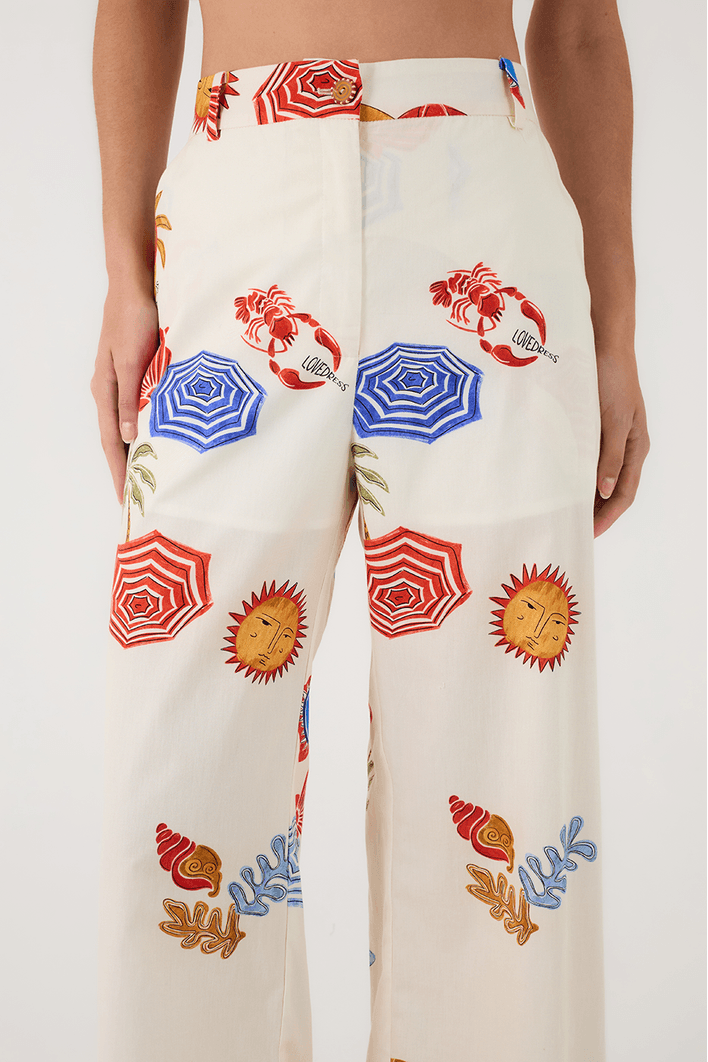 Sun Print Pants - Dress To Rio
