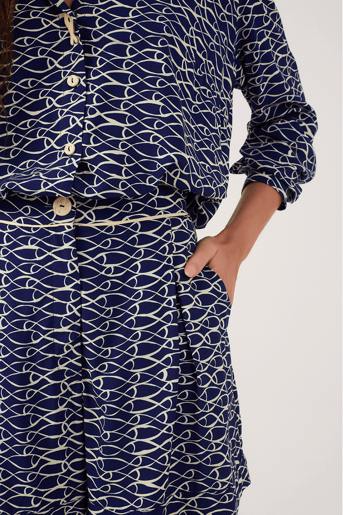 Net Print Shirt - Dress To Rio