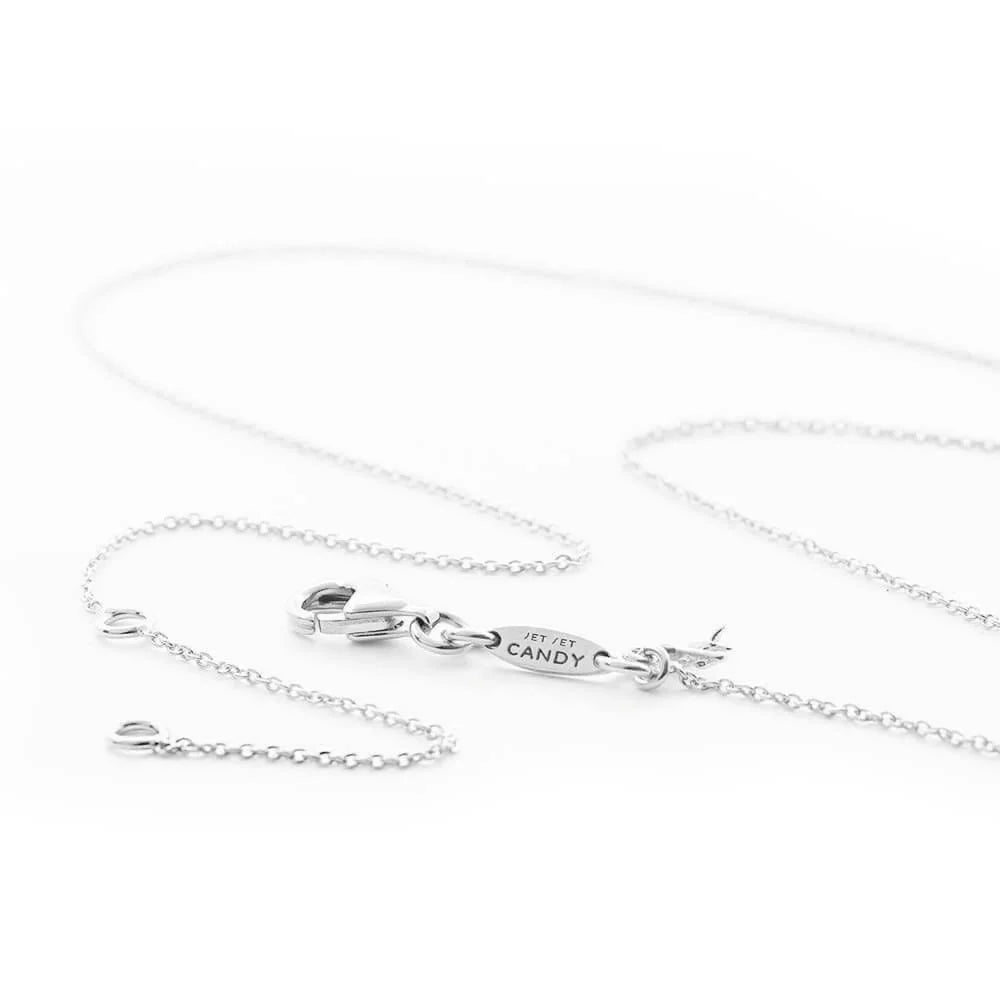 Cable Chain Necklace (16 - 18 in) - Sterling Silver - Jet Set Candy