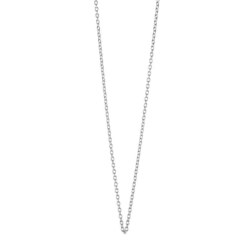 Cable Chain Necklace (16 - 18 in) - Sterling Silver - Jet Set Candy