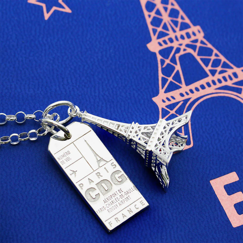 Eiffel Tower Charm - Sterling Silver - Jet Set Candy