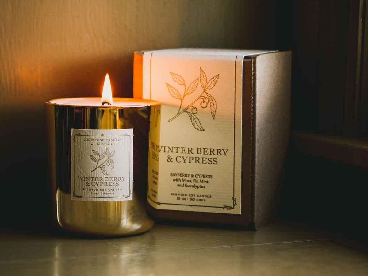 Winter Berry & Cypress Candle - Lodestone Candles