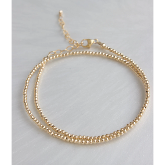 Gold Filled Double Wrap Bracelet