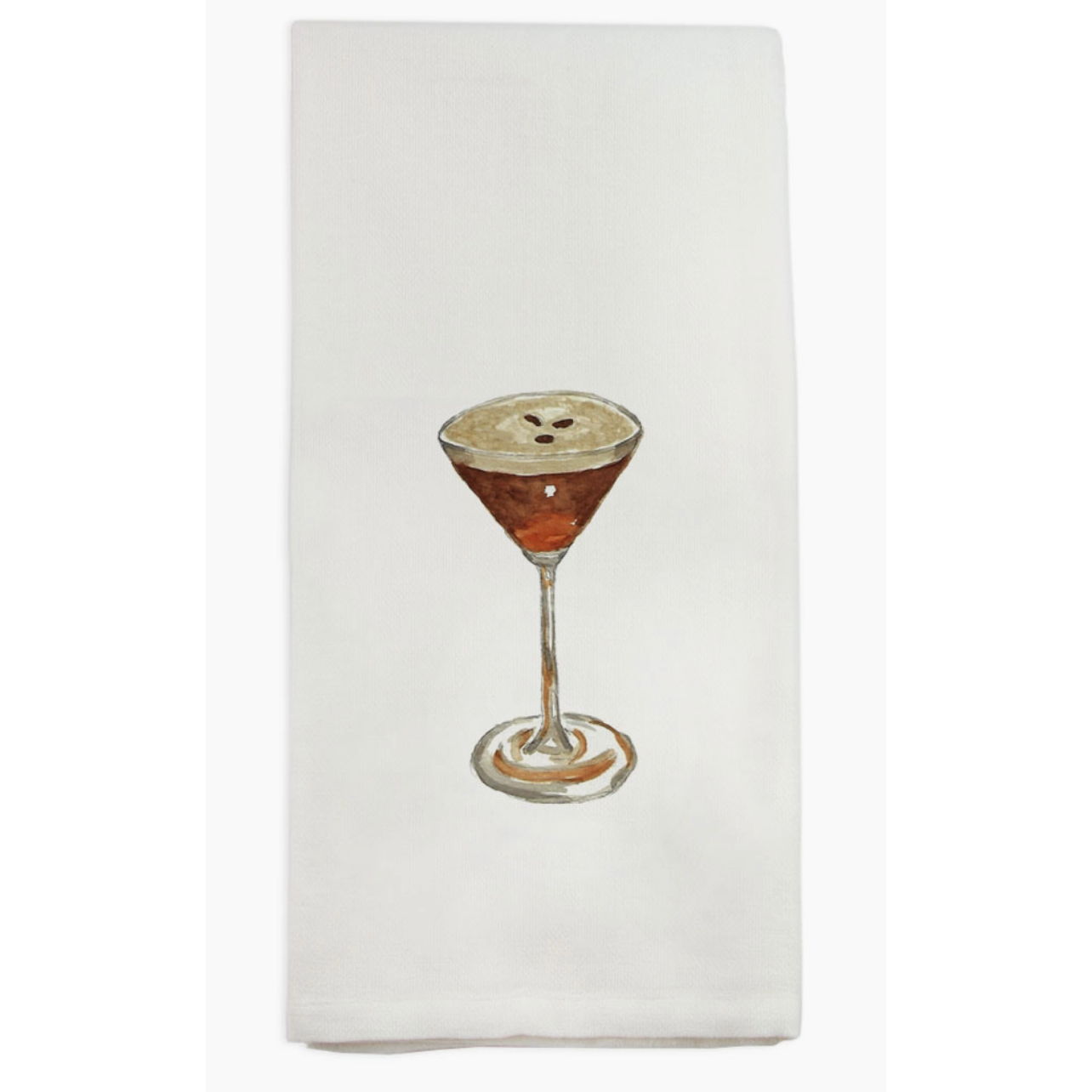 Espresso Martini  Linen Tea Towel - French Graffiti