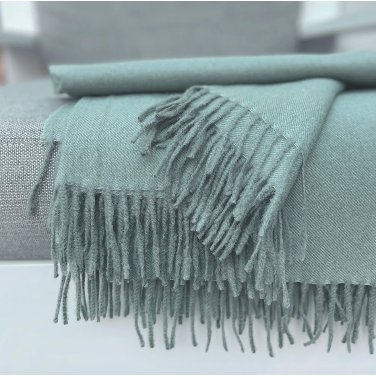 100% Baby Alpaca Throw - Misty Mountain