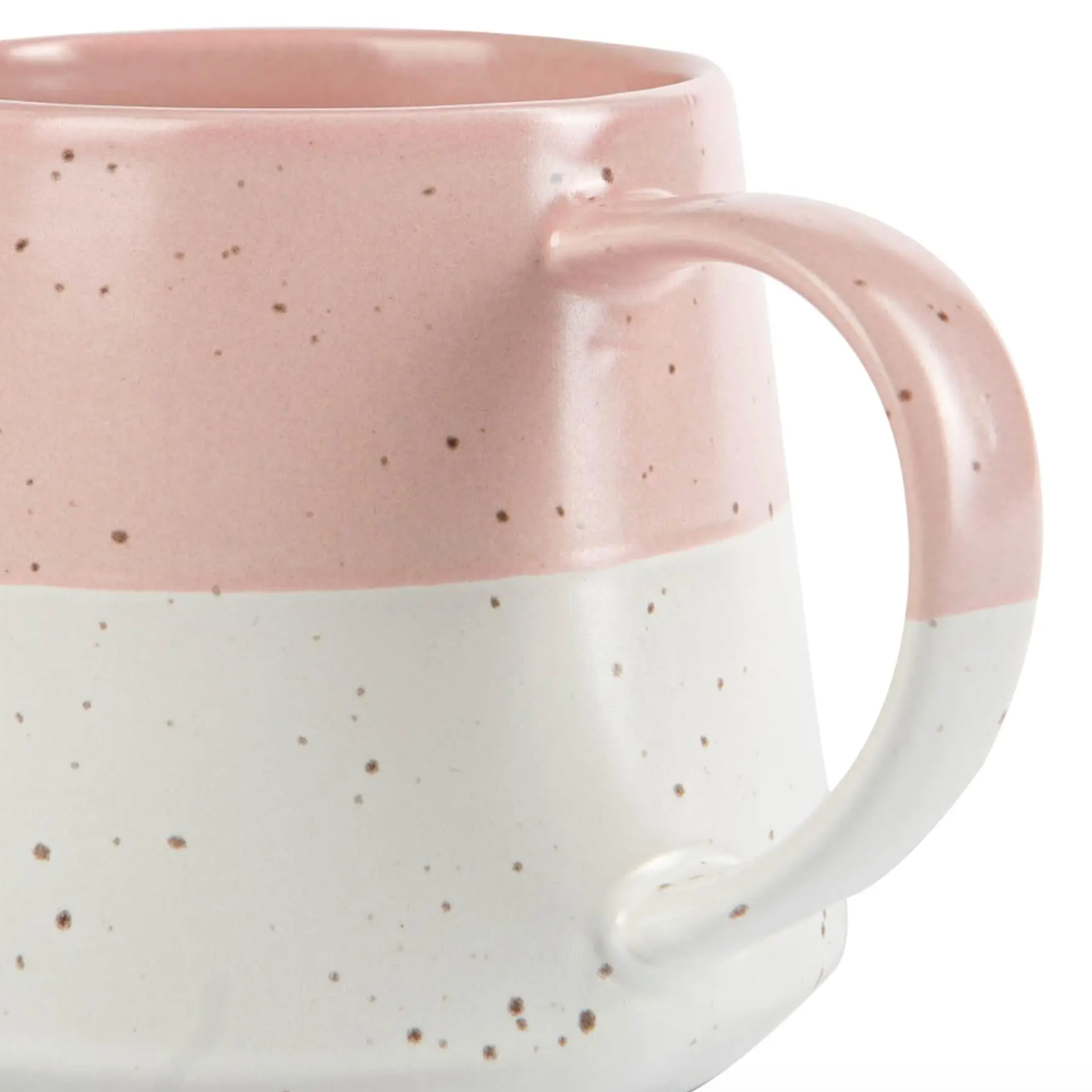 Ceramic Dipped Coffee Mug - Dusty Pink