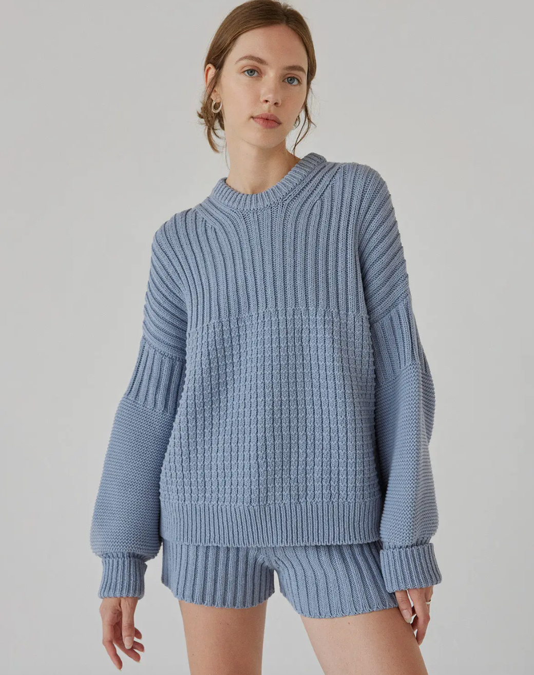 Delcia Sweater - Dusty Blue - The Knotty Ones - ONE SIZE