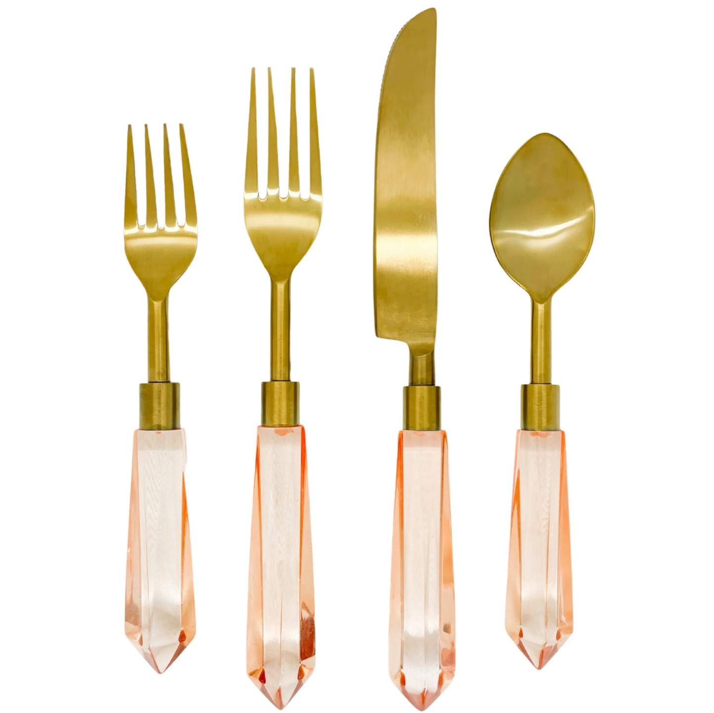 Acrylic Flatware Set - Blush Pink - Laura Park