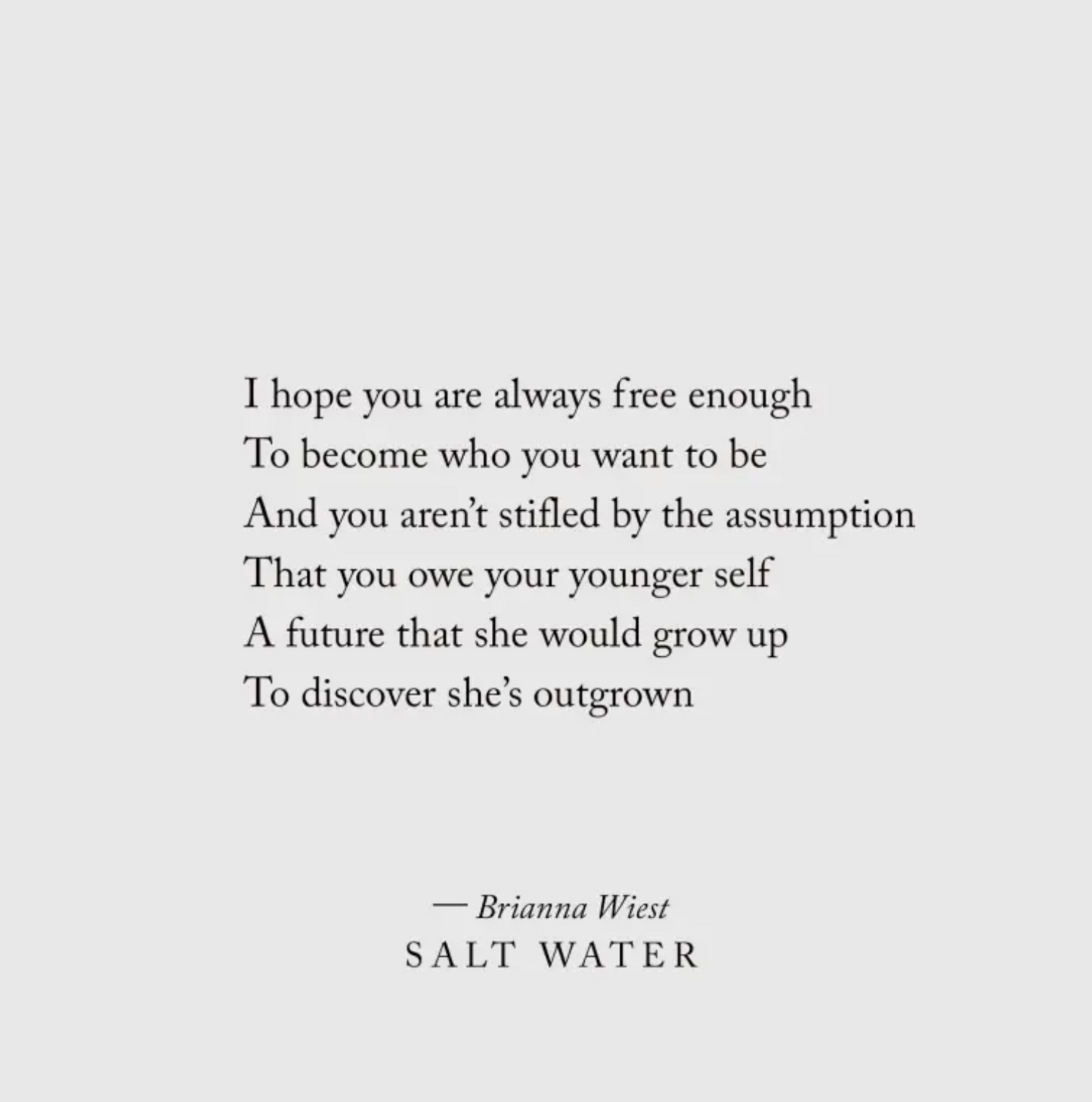 Salt Water Book - Brianna Wiest